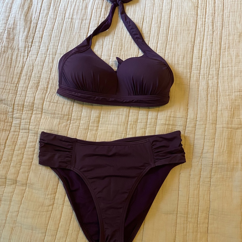 Purple Swimsuit Set